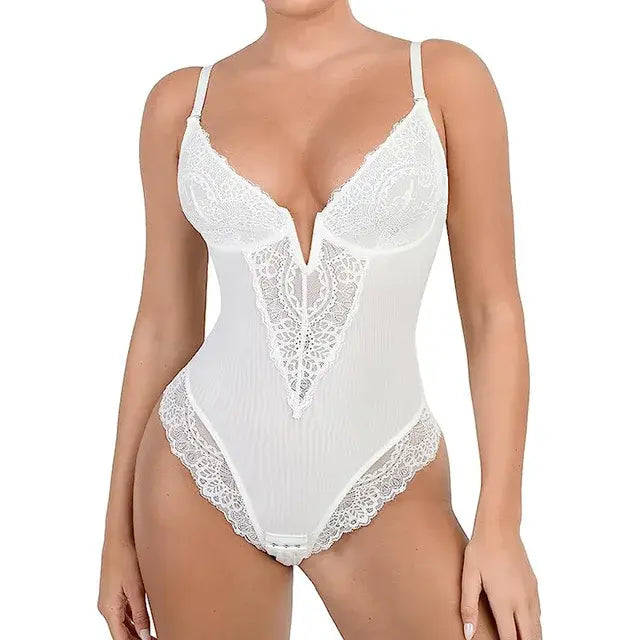 Lace V-Neck (Faja Moldeadora)